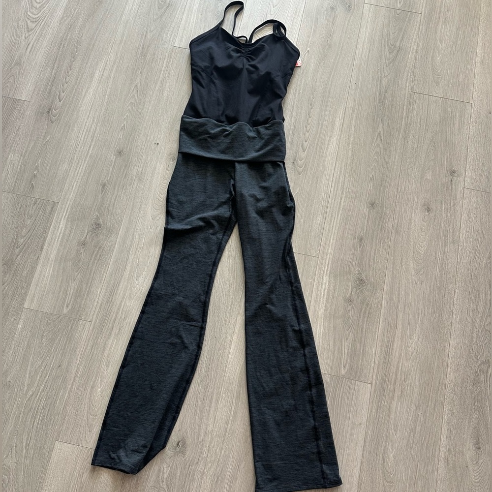 free people two toned flare jumpsuit NWT $128